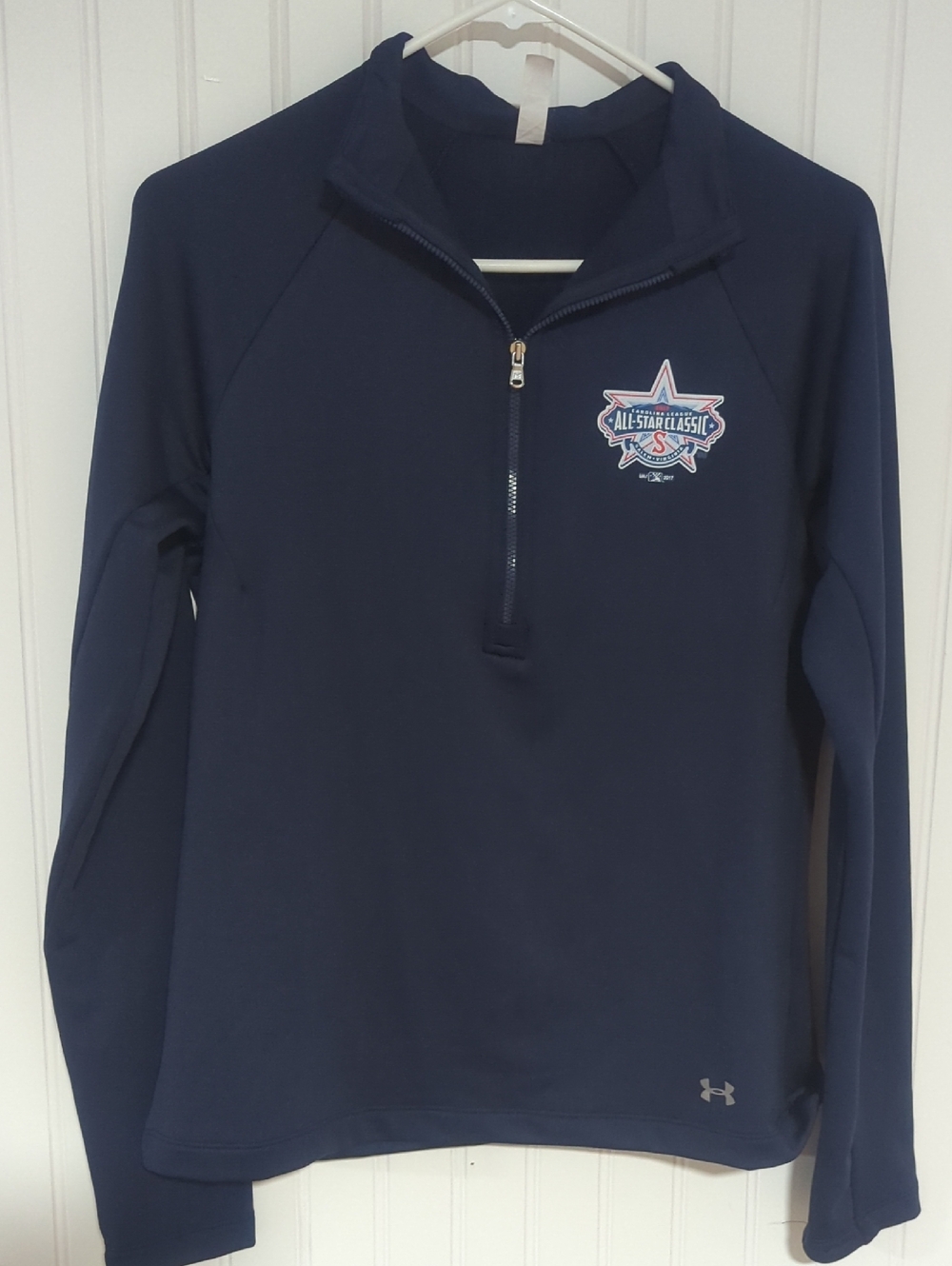 Under Armour Navy Half-Zip Pullover with All-Star Patch